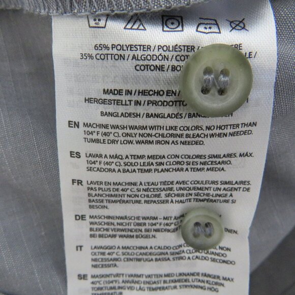 Chef‎ Works* Men's Long Tab Pocket Sleeve Button Down Curved Hem Shirt~ Size XL - Picture 5 of 11